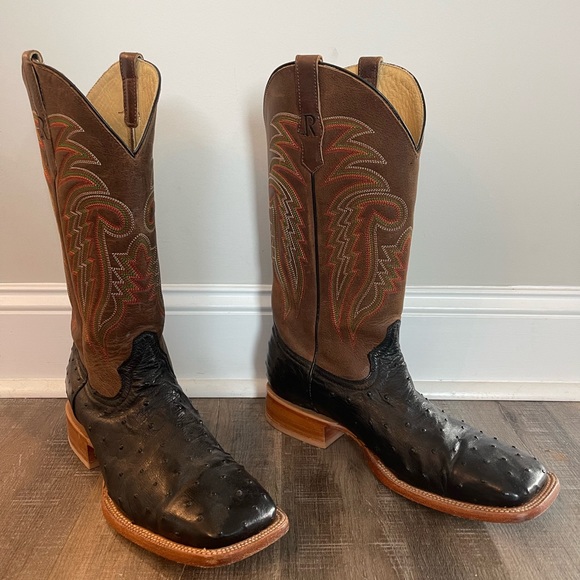 R. Watson leather boots. Size 11 1/2. Wrong size bought, only worn a few times - Picture 1 of 6